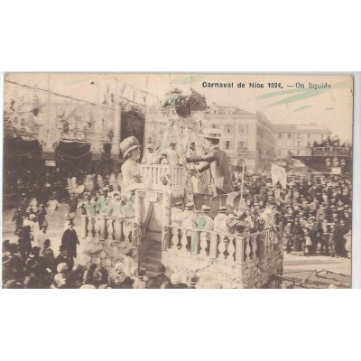 Carnaval de Nice  1924 - On Liquide 